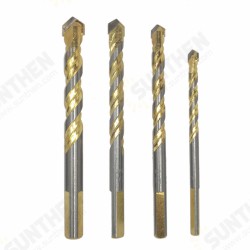 4/5/6/7/10Pcs Multi-functional Tungsten Carbide Tip Glass Drill Bit Set Triangle Bits For Porcelain Ceramic Glass Plastic Wood