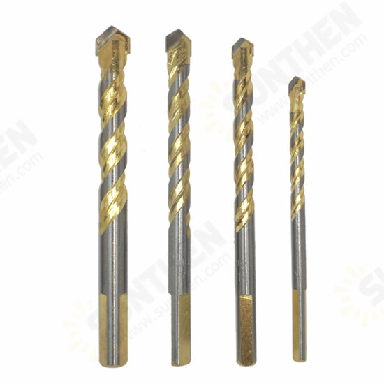 4/5/6/7/10Pcs Multi-functional Tungsten Carbide Tip Glass Drill Bit Set Triangle Bits For Porcelain Ceramic Glass Plastic Wood