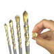 4/5/6/7/10Pcs Multi-functional Tungsten Carbide Tip Glass Drill Bit Set Triangle Bits For Porcelain Ceramic Glass Plastic Wood 4/5/6/7/10Pcs Multi-functional Tungsten Carbide Tip Glass Drill Bit Set Triangle Bits For Porcelain Ceramic Glass Plastic Wood