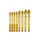 4/6/8Pcs 1/4 Inch Hex Shank Twist Glass Bits Set Titanium Ceramic Drilling 6-12mm Tile Concret Cross Tip Hole Bit 4/6/8Pcs 1/4 Inch Hex Shank Twist Glass Bits Set Titanium Ceramic Drilling 6-12mm Tile Concret Cross Tip Hole Bit