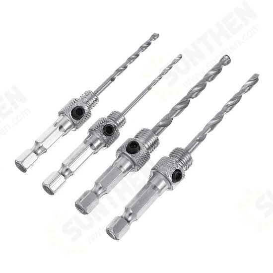 4Pcs Professional Doors Self Centering Hinge Hardware Drill Bit Set 4Pcs Professional Doors Self Centering Hinge Hardware Drill Bit Set