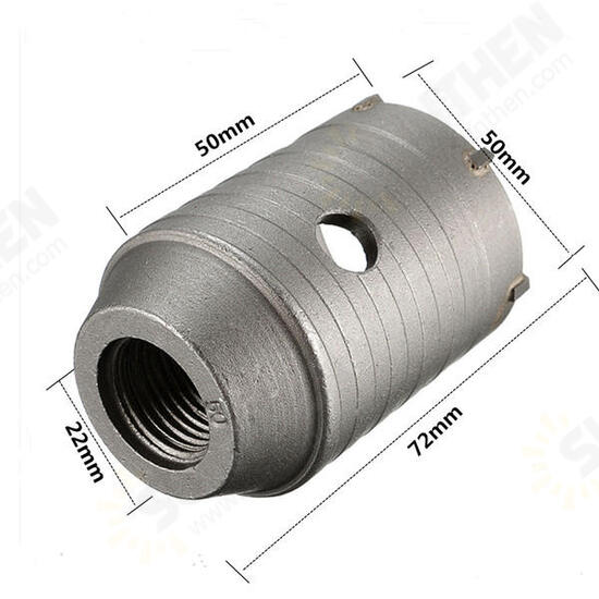 50mm SDS Plus Shank Hole Saw Cutter Concrete Cement Stone Wall Drill Bit with Wrench 50mm SDS Plus Shank Hole Saw Cutter Concrete Cement Stone Wall Drill Bit with Wrench