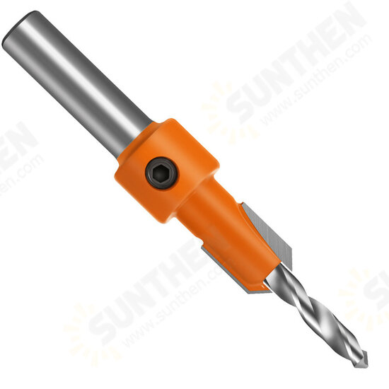 5Pcs 10mm Carbide Tip HSS Woodworking Countersink Drill Router Bit Set 8mm Shank Screw Extractor Remon Demolition for Wood Milling Cutter 5Pcs 10mm Carbide Tip HSS Woodworking Countersink Drill Router Bit Set 8mm Shank Screw Extractor Remon Demolition for Wood Milling Cutter