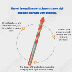 5Pcs 6/8/10/12mm Triangular-overlord Handle Multifunctional Auger Drill Bits For Tile Glass Wall Wood 5Pcs 6/8/10/12mm Triangular-overlord Handle Multifunctional Auger Drill Bits For Tile Glass Wall Wood