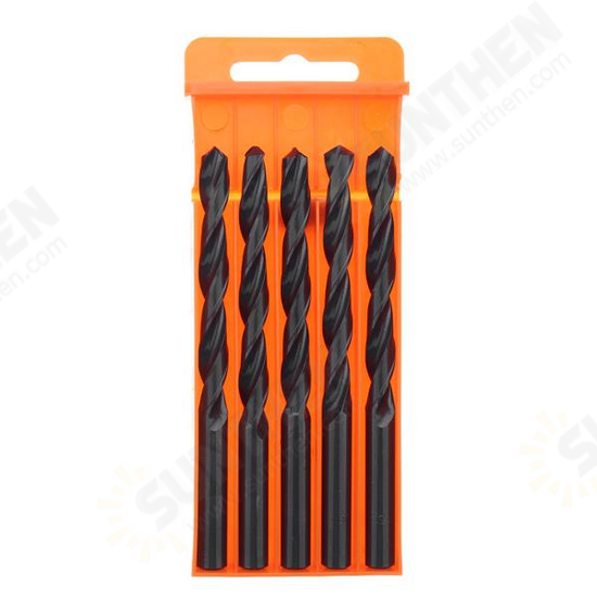 5Pcs 9~12mm HSS Straight Shank Metric Twist Drill Bit Set Professional Tool