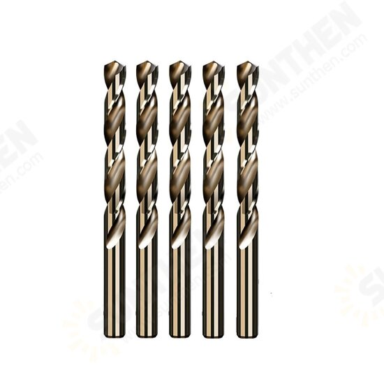 5Pcs 9/9.5/10mm Cobalt High Speed Steel Drill Bit For Stainless Steel Woodworking M35 Twist Drill Bit Drill Hole Cutter Metal Drilling 5Pcs 9/9.5/10mm Cobalt High Speed Steel Drill Bit For Stainless Steel Woodworking M35 Twist Drill Bit Drill Hole Cutter Metal Drilling