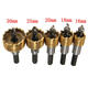 5Pcs High Speed Steel Drill Bits 16-30mm Hole Saw Cutter Set