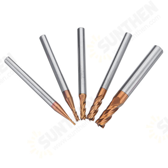 5pcs 1-5mm 4 Flute End Mill Milling Cutter CNC Tools Set 5pcs 1-5mm 4 Flute End Mill Milling Cutter CNC Tools Set