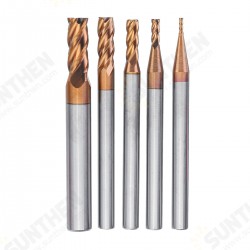 5pcs 1-5mm 4 Flute End Mill Milling Cutter CNC Tools Set