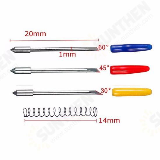 5pcs 30/45/60 Degree Engraving Machine Blades Cutter for CB09 Vinyl Cutter Plotter