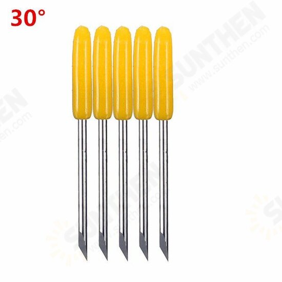 5pcs 30/45/60 Degree Engraving Machine Blades Cutter for CB09 Vinyl Cutter Plotter