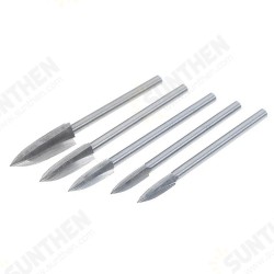 5pcs 3mm Shank Wood Carving Engraving Drill Bit Milling Cutter HSS Woodworking Tools 5pcs 3mm Shank Wood Carving Engraving Drill Bit Milling Cutter HSS Woodworking Tools