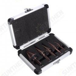 5pcs British HSS Triangle Handle Step Drill Aluminum Box Hole Saw Cutter 5pcs British HSS Triangle Handle Step Drill Aluminum Box Hole Saw Cutter