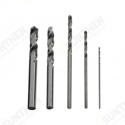 5pcs HSS Mini Twist Drill Bits Set 0.5/1.0/1.5/2.5/3.0MM