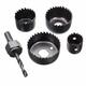 5pcs Hole Saw Set Hole Saw Cutter with Mandrel Wood Working Drill Bit 25mm/ 35mm/ 44mm/ 50mm 5pcs Hole Saw Set Hole Saw Cutter with Mandrel Wood Working Drill Bit 25mm/ 35mm/ 44mm/ 50mm