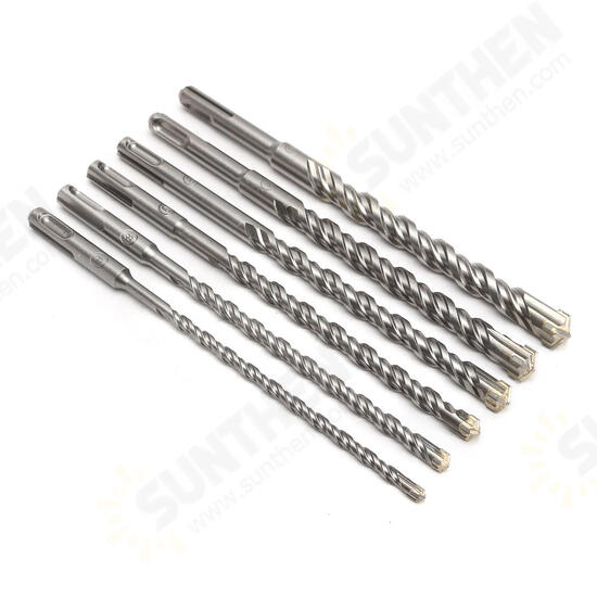 6-16mm Bi-Metal Drill Bit Length 260mm Double SDS Plus Slot Masonry Hammer Bit 6-16mm Bi-Metal Drill Bit Length 260mm Double SDS Plus Slot Masonry Hammer Bit