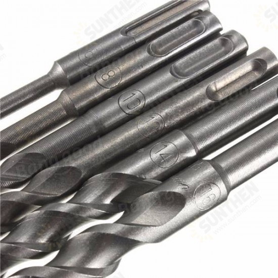 6-16mm Round Shank 150mm Long SDS Rotary Hammer Concrete Masonary Drill Bit 6-16mm Round Shank 150mm Long SDS Rotary Hammer Concrete Masonary Drill Bit