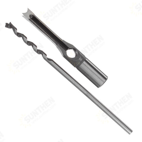 6-19mm Woodworking Drill Bit Square Hole Chisel Mortising Kit Tenon Wood Tool 6-19mm Woodworking Drill Bit Square Hole Chisel Mortising Kit Tenon Wood Tool