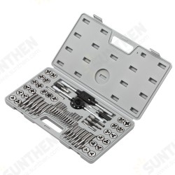 60pcs Metric and Imperial Thread Tap and Die Set with Case Screw Tap Wrench Kit Hand Tapping Tools 60pcs Metric and Imperial Thread Tap and Die Set with Case Screw Tap Wrench Kit Hand Tapping Tools