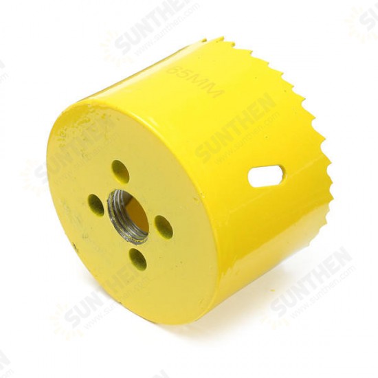 65mm M42 Metal Hole Saw Hole Saw Cutter Arbor Pilot Drill Bit Wood Plastic Hole Saw 65mm M42 Metal Hole Saw Hole Saw Cutter Arbor Pilot Drill Bit Wood Plastic Hole Saw
