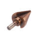 6Pcs HSS Bronze Coated Step Drill Bit With Center Punch Drill Set Hole Cutter Drilling Tool