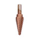 6Pcs HSS Bronze Coated Step Drill Bit With Center Punch Drill Set Hole Cutter Drilling Tool