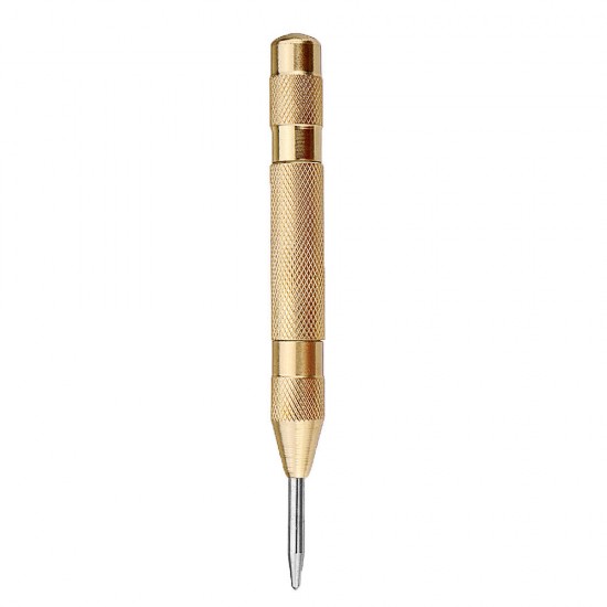 6Pcs HSS Bronze Coated Step Drill Bit With Center Punch Drill Set Hole Cutter Drilling Tool
