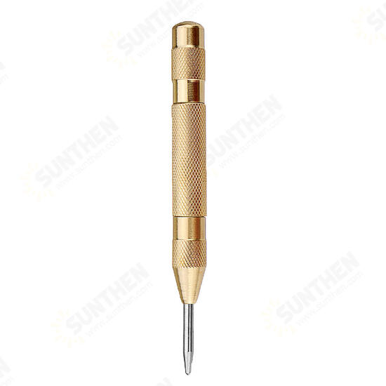 6Pcs HSS Bronze Coated Step Drill Bit With Center Punch Drill Set Hole Cutter Drilling Tool