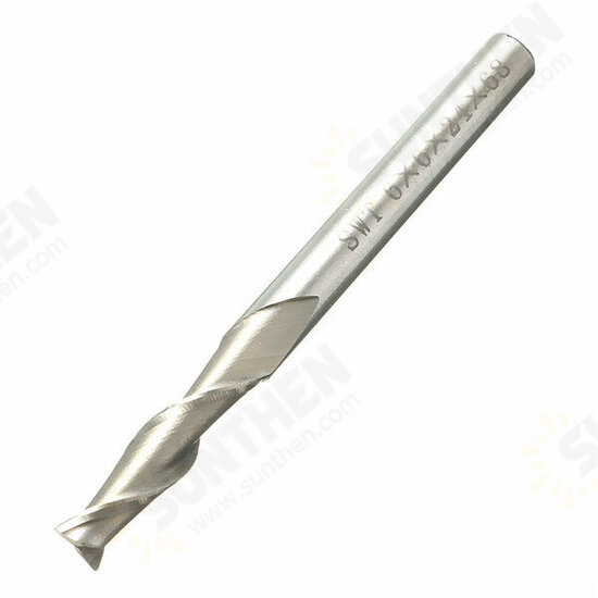 6mm 2 Flute End Mill Cutter Spiral Drill Bit CNC Tool