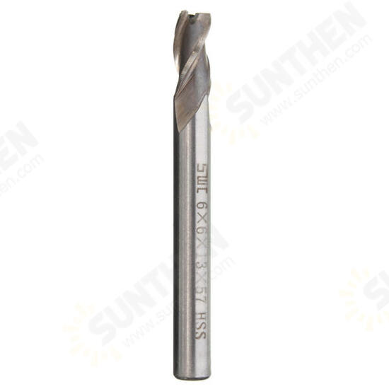 6mm 3 Flute HSS Aluminium Extra Long End Mill Cutter CNC Bit