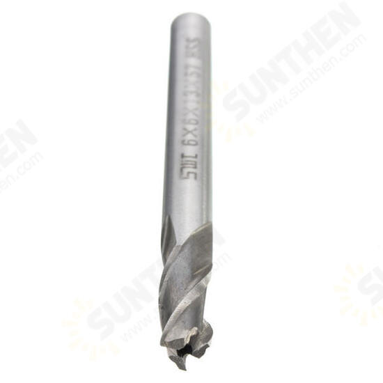 6mm 3 Flute HSS Aluminium Extra Long End Mill Cutter CNC Bit