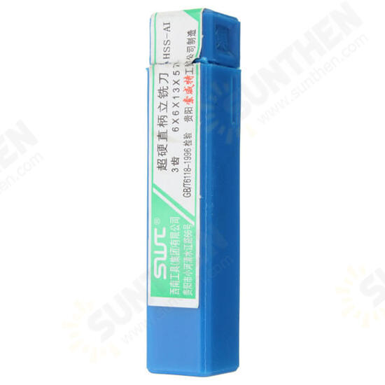 6mm 3 Flute HSS Aluminium Extra Long End Mill Cutter CNC Bit 6mm 3 Flute HSS Aluminium Extra Long End Mill Cutter CNC Bit