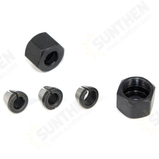 6mm/6.35mm/8mm Collet Chuck Adapter Engraving Trimming Machine Electric Router Collet Chuck For Machinery Manufacturing Woodworking Cutter 6mm/6.35mm/8mm Collet Chuck Adapter Engraving Trimming Machine Electric Router Collet Chuck For Machinery Manufacturing Woodworking Cutter