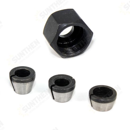 6mm/6.35mm/8mm Collet Chuck Adapter Engraving Trimming Machine Electric Router Collet Chuck For Machinery Manufacturing Woodworking Cutter 6mm/6.35mm/8mm Collet Chuck Adapter Engraving Trimming Machine Electric Router Collet Chuck For Machinery Manufacturing Woodworking Cutter