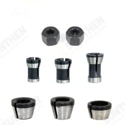 6mm/6.35mm/8mm Collet Chuck Adapter Engraving Trimming Machine Electric Router Collet Chuck For Machinery Manufacturing Woodworking Cutter