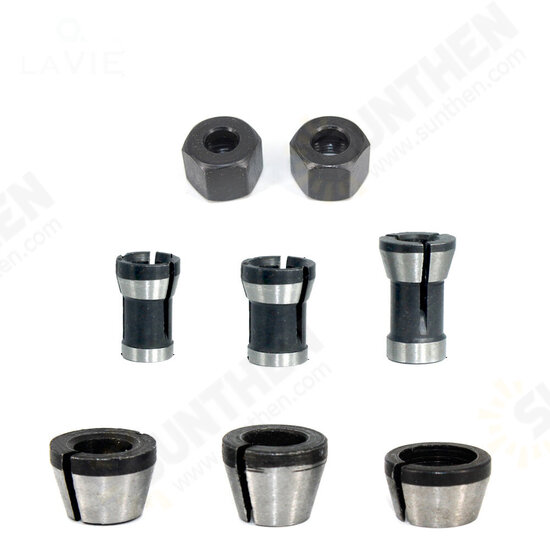 6mm/6.35mm/8mm Collet Chuck Adapter Engraving Trimming Machine Electric Router Collet Chuck For Machinery Manufacturing Woodworking Cutter 6mm/6.35mm/8mm Collet Chuck Adapter Engraving Trimming Machine Electric Router Collet Chuck For Machinery Manufacturing Woodworking Cutter