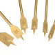 6pcs 10-25mm Flat Spade Wood Drill Hex Shank Woodworking Spade Drill Bit 6pcs 10-25mm Flat Spade Wood Drill Hex Shank Woodworking Spade Drill Bit