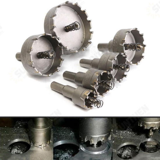 6pcs 16-65mm TCT Carbide Hole Saw Cutter Drill Bits for Stainless Steel Metal Alloy 6pcs 16-65mm TCT Carbide Hole Saw Cutter Drill Bits for Stainless Steel Metal Alloy