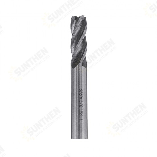 6pcs 1/8-1/2 Inch Imperial Milling Cutter High Speed Steel CNC Milling Bit Spiral End Mill