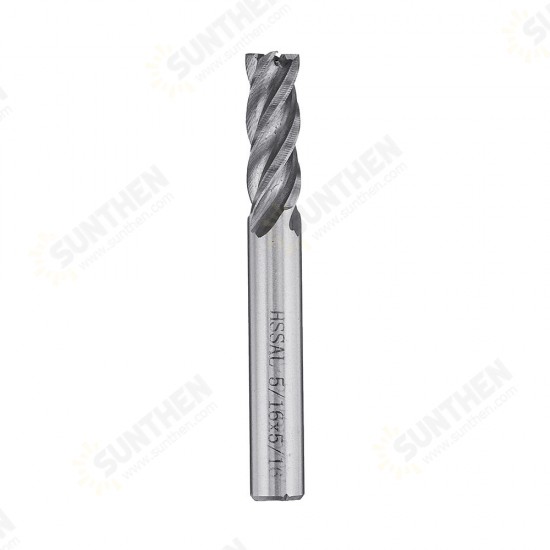 6pcs 1/8-1/2 Inch Imperial Milling Cutter High Speed Steel CNC Milling Bit Spiral End Mill