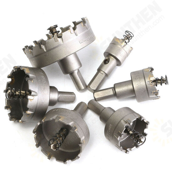 6pcs 22 to 65mm Carbide Drill Bits Hole Saw Cutter 6pcs 22 to 65mm Carbide Drill Bits Hole Saw Cutter