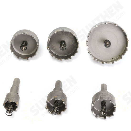 6pcs 22 to 65mm Carbide Drill Bits Hole Saw Cutter 6pcs 22 to 65mm Carbide Drill Bits Hole Saw Cutter