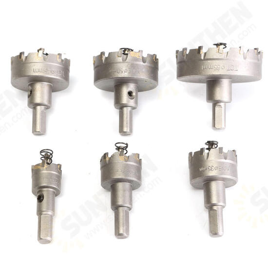 6pcs 22 to 65mm Carbide Drill Bits Hole Saw Cutter 6pcs 22 to 65mm Carbide Drill Bits Hole Saw Cutter