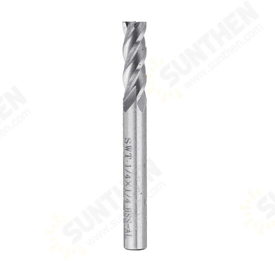 6pcs 3/16-1/2 Inch Imperial Milling Cutter 4 Flutes Spiral CNC End Mill Cutter