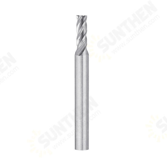 6pcs 3/16-1/2 Inch Imperial Milling Cutter 4 Flutes Spiral CNC End Mill Cutter