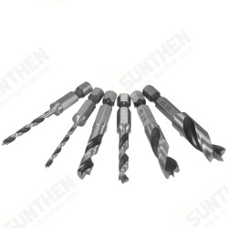 6pcs HSS 4241 Woodworking Drill Bits Set 1/4 Inch Quick Change Hex Shank Stubby Drill Bit 6pcs HSS 4241 Woodworking Drill Bits Set 1/4 Inch Quick Change Hex Shank Stubby Drill Bit