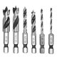6pcs HSS 4241 Woodworking Drill Bits Set 1/4 Inch Quick Change Hex Shank Stubby Drill Bit 6pcs HSS 4241 Woodworking Drill Bits Set 1/4 Inch Quick Change Hex Shank Stubby Drill Bit