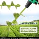 70mm Wide Green Garden Auger Drill Bit Electric Drill Bit Digs Hole 400/220mm Length