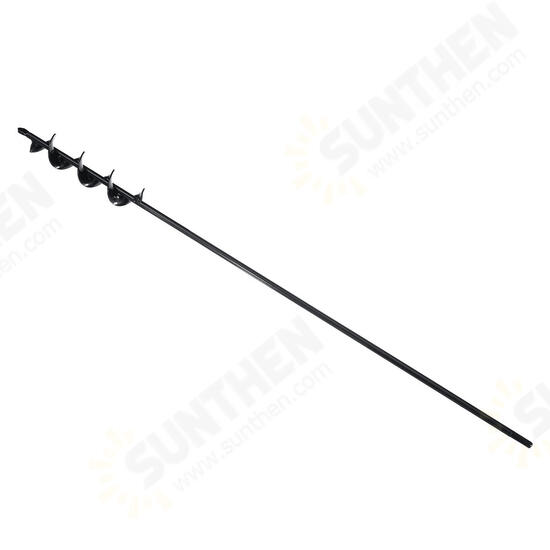 75cmx4cm Electric Auger Drill Bit Digs Hole Hex Shank Black For Garden Loose Soil 75cmx4cm Electric Auger Drill Bit Digs Hole Hex Shank Black For Garden Loose Soil
