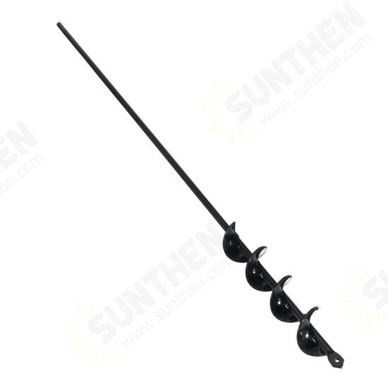 75cmx4cm Electric Auger Drill Bit Digs Hole Hex Shank Black For Garden Loose Soil 75cmx4cm Electric Auger Drill Bit Digs Hole Hex Shank Black For Garden Loose Soil